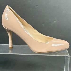 Nine West Size 9 Nude Patent Pointed Toe Pumps NEW DANESA3 Heels $79 SEE PHOTOS